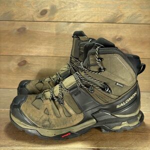 salomon quest 4 GTX mens size 11.5 shoes green waterproof hiking boots